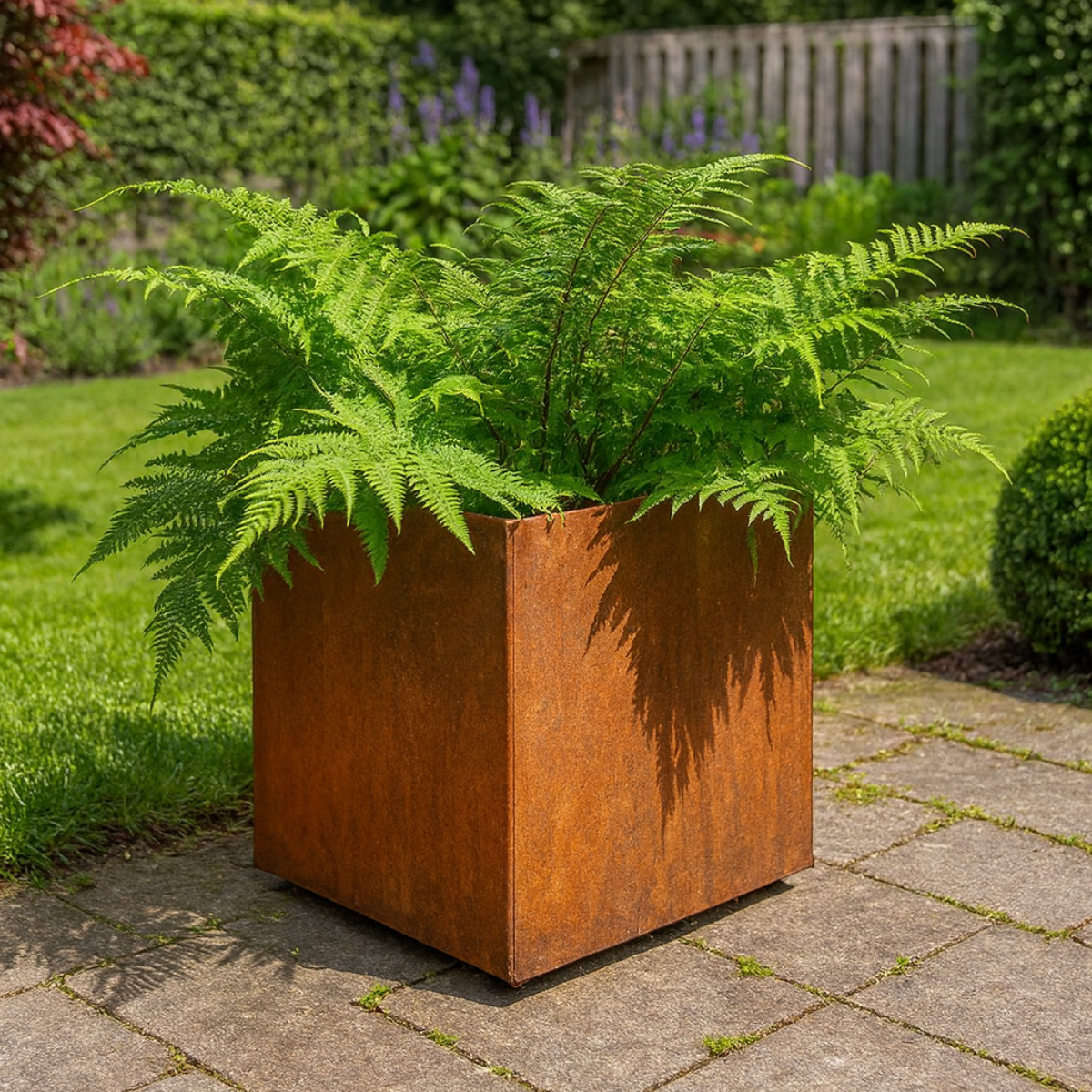 Cortenstaal plantenbak CORTEA 50 x 50 x 50 cm