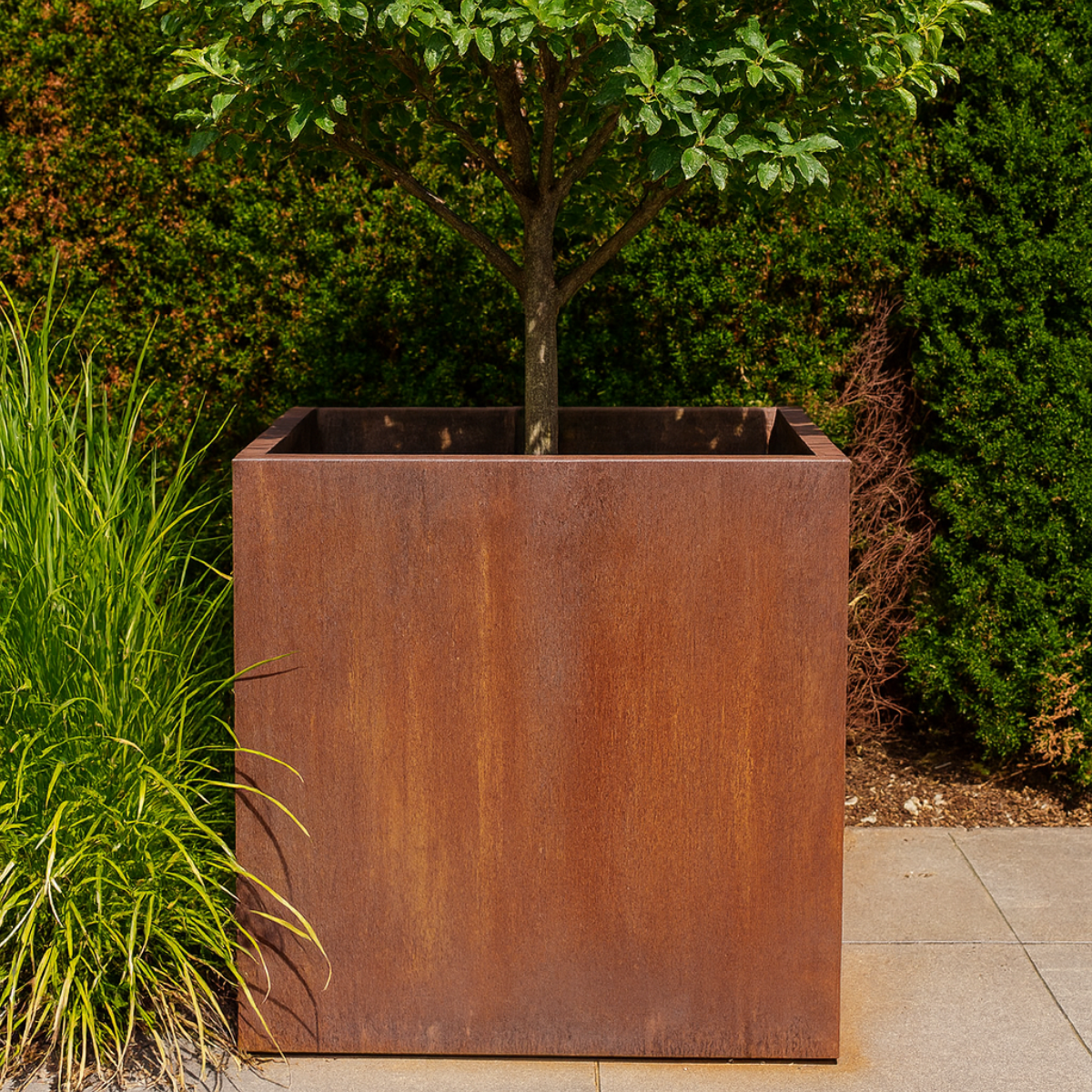 Cortenstaal plantenbak CORTEA 80 x 80 x 80 cm